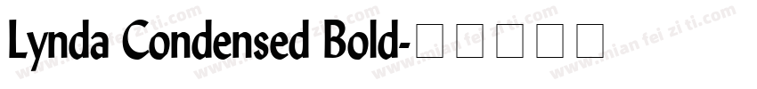 Lynda Condensed Bold字体转换